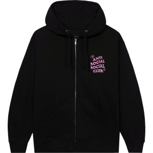 Худи Anti Social Social Club Coral Crush Zip Hoodie 'Black', черный