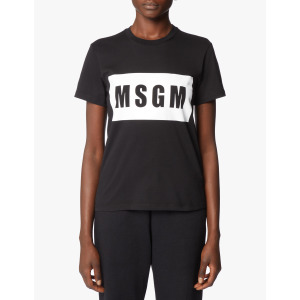 Футболка с логотипом MSGM, черный