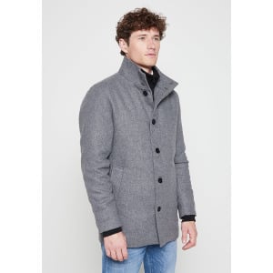 Зимнее пальто JWHDUANE WOOL JACKET Jack & Jones, темно-серый меланж