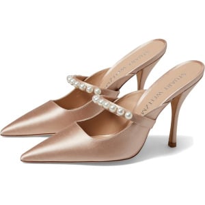 Туфли Stuart Weitzman Goldie 100 Mule, цвет Adobe