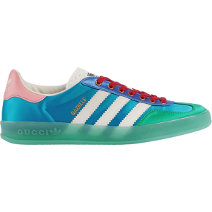 Лимитированные кроссовки Adidas Adidas x Gucci Wmns Gazelle 'Light Blue Silk', синий