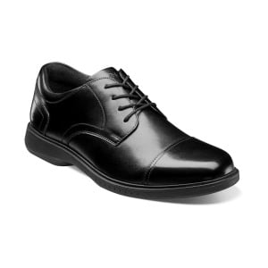 Мужские кроссовки kore pro cap toe oxford с нескользящей технологией комфорта Nunn Bush, черный