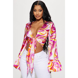 Блузка Fashion Nova T1167A424, разноцветный
