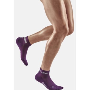 СДЕЛАНО В ГЕРМАНИИ The Run Compression Socks Low Cut Men CEP, спортивные носки фиолетовые