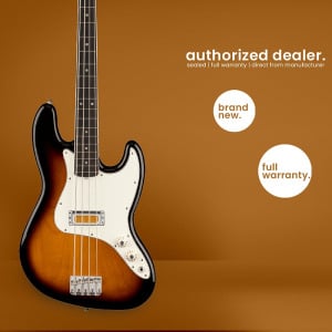 Басс гитара Fender Jazz Bass Gold Foil - Ebony Fingerboard - 2 Color Sunburst