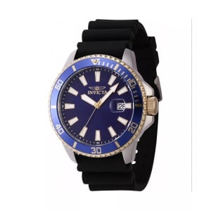 Мужские часы 46133 Pro Diver Quartz 3 Hand с синим циферблатом Invicta, синий