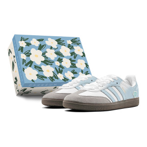 Adidas originals Samba Series Обувь для скейтбординга унисекс, Sky Blue