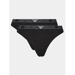 Набор из 2 стрингов Emporio Armani Underwear, черный