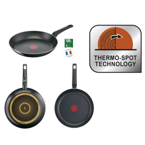 Сковорода Tefal 24 см Simple Cook с титановым антипригарным покрытием B57004, черный