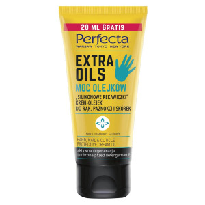 Perfecta Extra Oils "Силиконовые перчатки" крем-масло для рук, ногтей и кутикулы 80мл