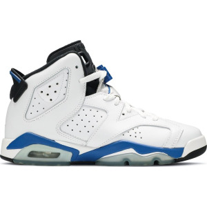 Кроссовки Air Jordan 6 Retro BG Sport Blue, белый