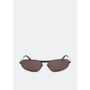 Солнечные очки BALENCIAGA Tag 2.0 Oval sunglasses, черный