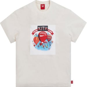 Футболка Kith x Coca-Cola Balloon Vintage Tee 'Ivory', кремовый