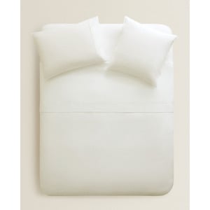 Пододеяльник Zara Home Cotton Percale Duvet, 300 нитей, кремовый