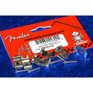 Fender USA Vintage Series Stratocaster Strat Bridge Секции и оборудование для бриджа, набор из 6 шт., 0992051000 099-2051-000 For USA Vintage Series Stratocaster