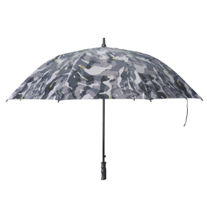 Зонт охотничий WOODLAND камуфляж коричневый SOLOGNAC, асфальт серый