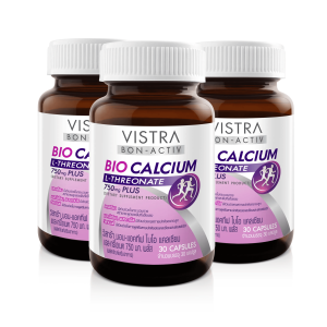Кальций Vistra Bio Calcium L-threonate, 3 упаковки, 30 таблеток