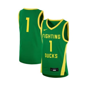 Реплика баскетбольной майки команды Big Boys #1 Green Oregon Ducks Team Nike