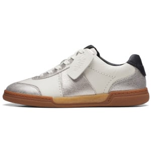 Кроссовки clarks Art Movement Series Skateboarding Shoes Women's Low-top White, белый/серебряный