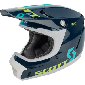 Шлем Scott 350 Evo Plus Track с логотипом, синий/белый