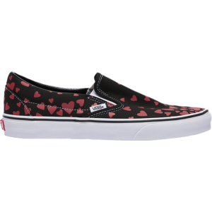 Кеды Vans Classic Slip-On Valentines Hearts, черный