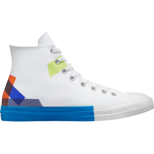 Кроссовки Converse Chuck Taylor All Star High Space Racer - White Kinetic Blue, белый