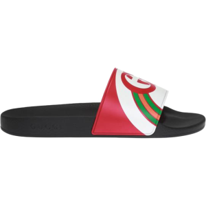 Сандалии Gucci Logo Slide Live Red, красный