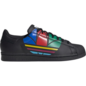 Кроссовки Adidas Superstar Pure 'Colorful Trefoil - Core Black', черный