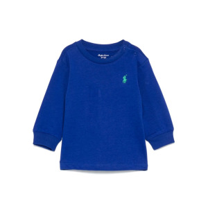 Ralph Lauren Kids футболка с вышивкой Polo Pony, синий