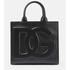 Маленькая кожаная сумка-тоут DG Daily Dolce&Gabbana, черный