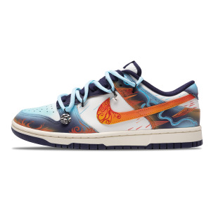 Кроссовки Nike Dunk Skateboarding Shoes Men Low-top Red/Blue/Black/White, красный