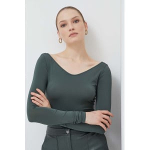 Лонгслив Max Mara Leisure, зеленый