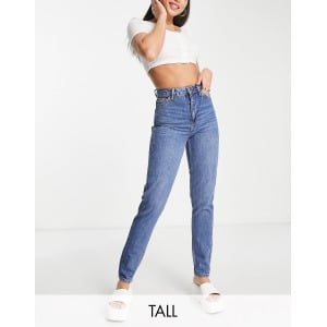 Темно-синие джинсы Topshop Tall Mom