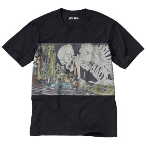 Футболка Uniqlo UT Graphic Ukiyo-e (Kuniyoshi) Unisex, черный