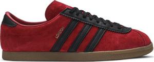 Adidas london trainers red black top