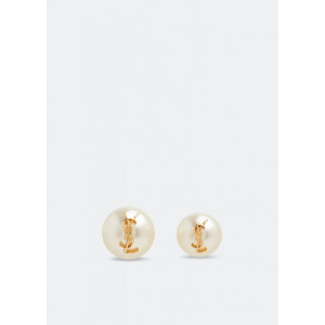 Серьги SAINT LAURENT YSL pearl earrings , белый