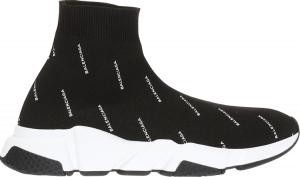 Balenciaga speed trainer sales mid logo print