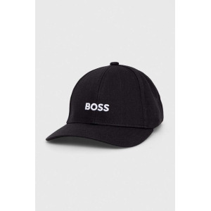 Хлопковая бейсболка Boss, черный