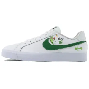 Кроссовки Nike Court Royale Skateboarding Shoes Men Low-top White, зеленый