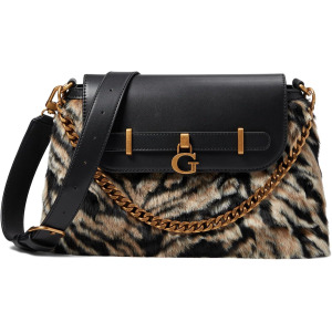 Сумка кросс-боди GUESS Bergen Crossbody Flap, цвет Tiger