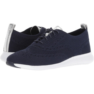 Кроссовки Cole Haan 2.Zerogrand Stitchlite Oxford, цвет Marine Blue Knit/Ch Argento Metallic/Optic White