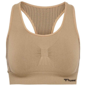 Бесшовный спортивный топ Hummel Shaping, бежевый