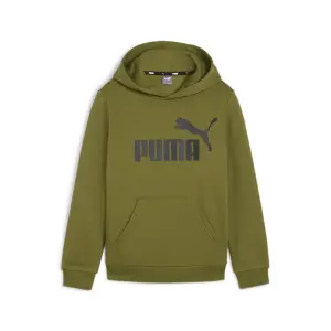 Толстовка PUMA с капюшоном "ESS BIG LOGO HOODIE FL B", зеленый