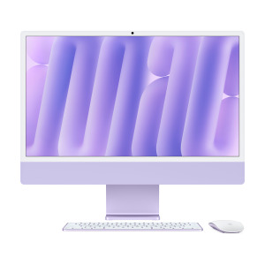 Моноблок Apple iMac 24" М4 (2024), 8 CPU/8 GPU, 16ГБ/512 ГБ, No Ethernet, Purple, английская клавиатура