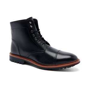 Мужские ботинки ranveer cap-toe rugged 6 на шнуровке Anthony Veer, черный