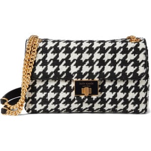 Сумка Kate Spade New York Evelyn Sequin Houndstooth Fabric Medium Convertible Shoulder Bag, цвет Black Multi