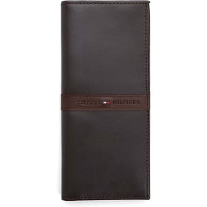 Портмоне Tommy Hilfiger Men's Leather Secretary, коричневый