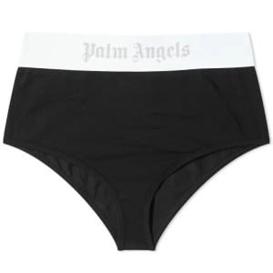 Трусы Palm Angels Classic Logo High Waist Brazilian, черный