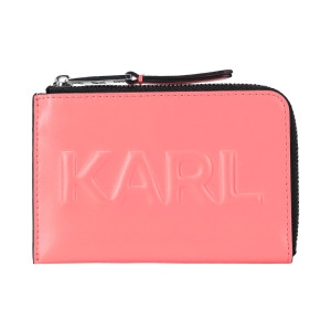 Картхолдер Karl Lagerfeld K/karl Seven Emboss Zip, розовый