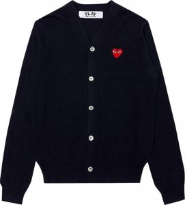 Comme de garcon play cardigan outlet